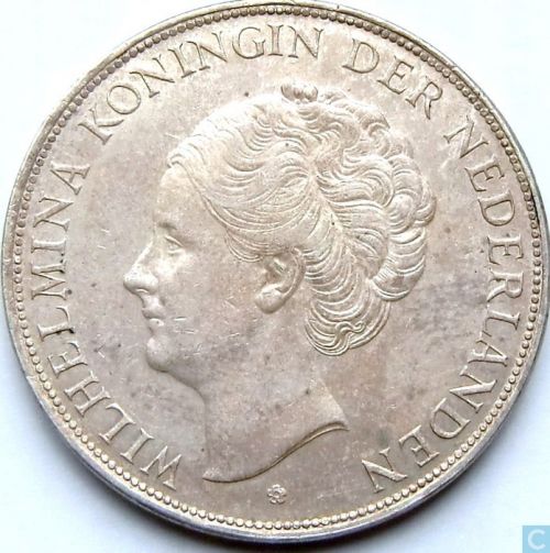 zilveren Rijksdaalder Wilhelmina