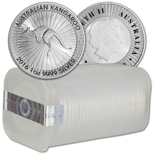 Tube (leeg) Kangaroo 1 oz zilver