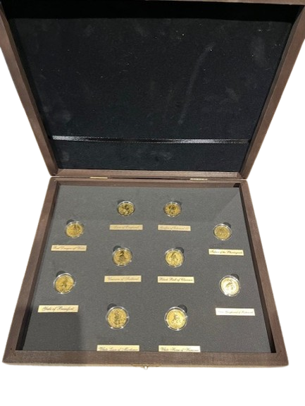Gouden Queens Beast - Complete serie 1/4 oz (10 munten) met doos