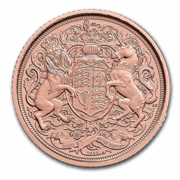 Gouden Memorial 1/2 Sovereign 2022 UK Eerste uitgave met Koning Charles de III