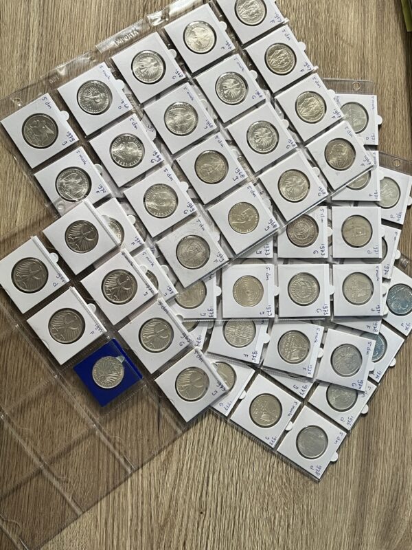 5 duitse marken 1951-1979 zilver