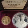 Gouden 10 gulden Wilhelmina 1917 in doosje