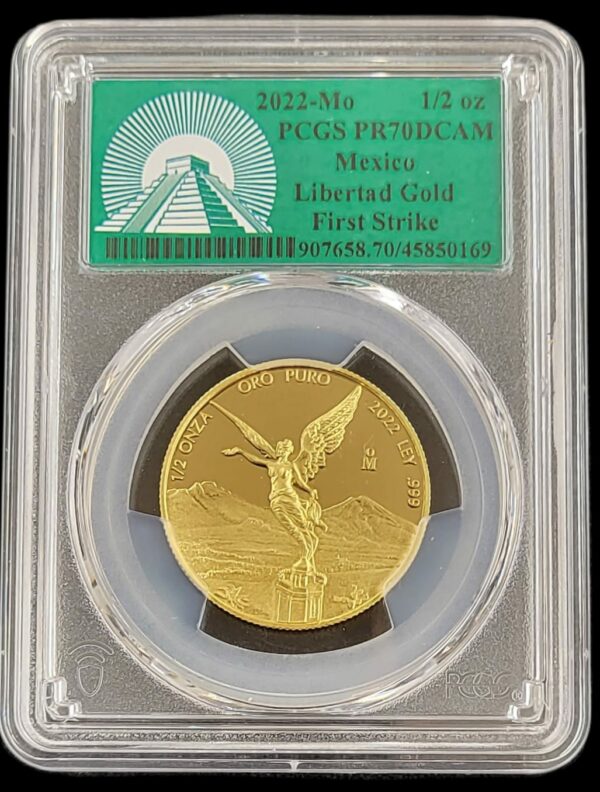 libertad 1/2 oz 2022 pcgs PR70