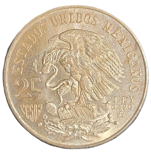 zilveren 25 Pesos 1968 Olympische Spelen