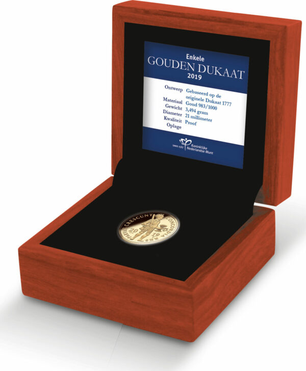 Dukaat 2019 goud Voc Schip op Oost