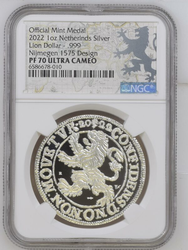 Leeuwendaalder 2022 Nijmegen 1 oz PF70UCAM
