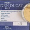 Dubbele Gouden Dukaat 2019