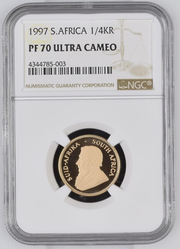 1/4 krugerrand 1997 PF70 UCAM