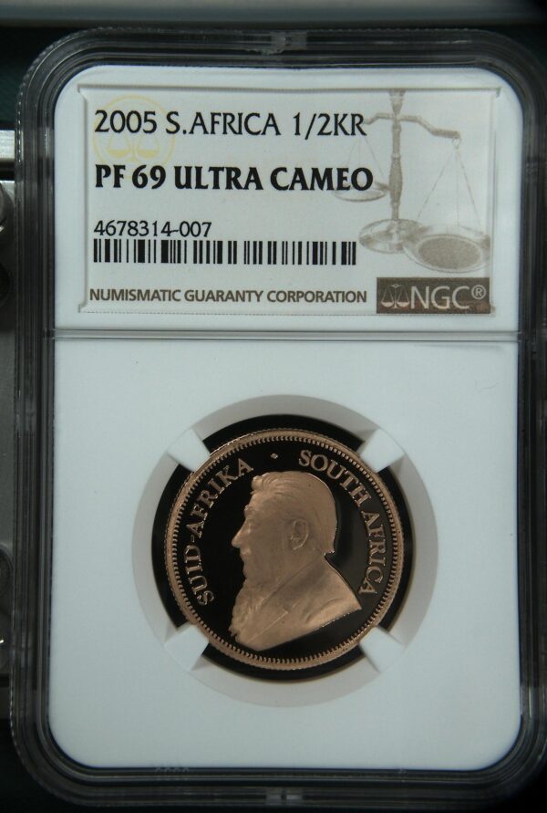 Gouden 1/2 oz Krugerrand 2005 PF69 UCAM NGC
